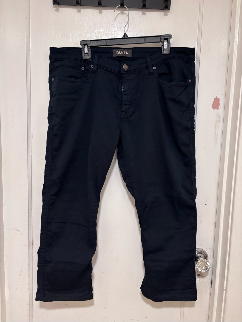 DU/ER Men's Straight Jeans — Black